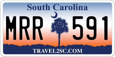 SC license plate MRR591