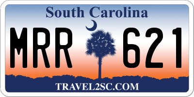 SC license plate MRR621