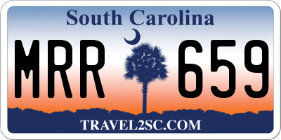 SC license plate MRR659