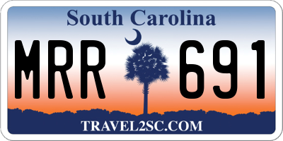SC license plate MRR691