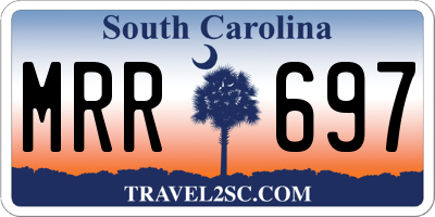 SC license plate MRR697