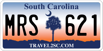 SC license plate MRS621