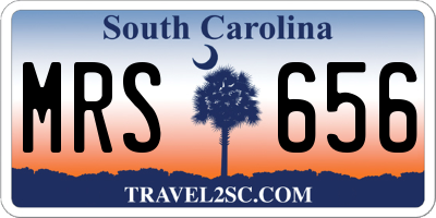 SC license plate MRS656