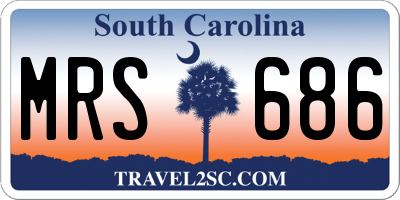 SC license plate MRS686