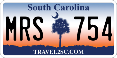 SC license plate MRS754