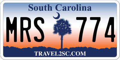 SC license plate MRS774
