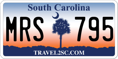 SC license plate MRS795