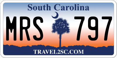 SC license plate MRS797