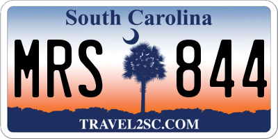 SC license plate MRS844
