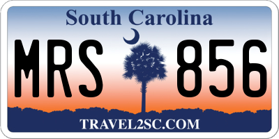 SC license plate MRS856
