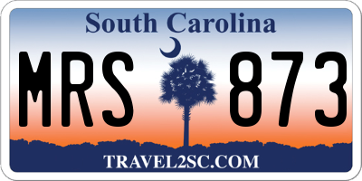 SC license plate MRS873