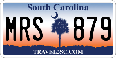 SC license plate MRS879