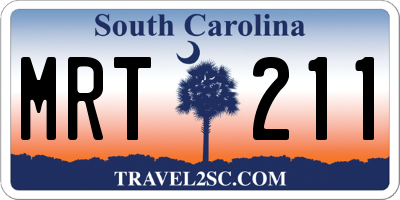 SC license plate MRT211