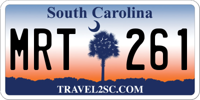 SC license plate MRT261