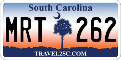 SC license plate MRT262