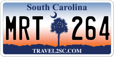 SC license plate MRT264