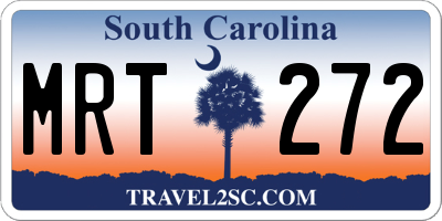 SC license plate MRT272