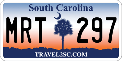 SC license plate MRT297
