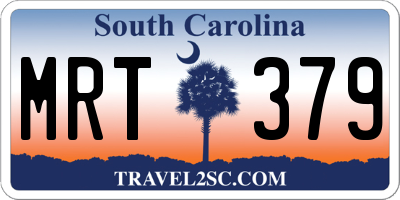 SC license plate MRT379