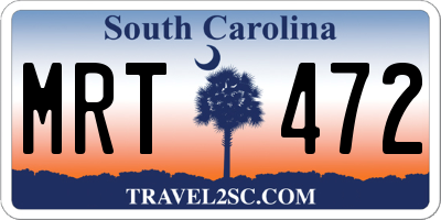 SC license plate MRT472