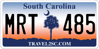 SC license plate MRT485