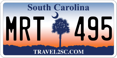 SC license plate MRT495