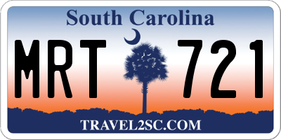 SC license plate MRT721