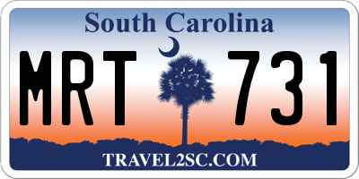 SC license plate MRT731