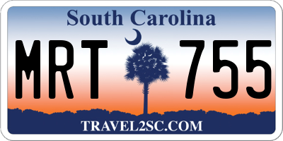 SC license plate MRT755