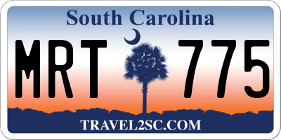 SC license plate MRT775