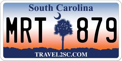 SC license plate MRT879