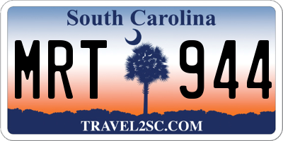 SC license plate MRT944