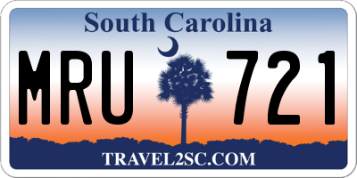 SC license plate MRU721