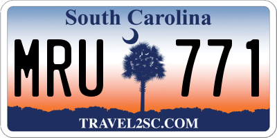 SC license plate MRU771