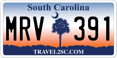 SC license plate MRV391
