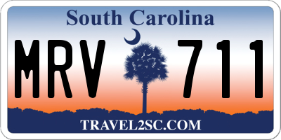 SC license plate MRV711