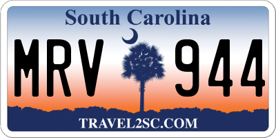 SC license plate MRV944