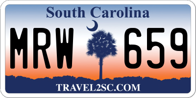 SC license plate MRW659