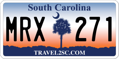 SC license plate MRX271