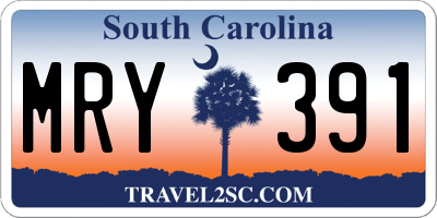 SC license plate MRY391