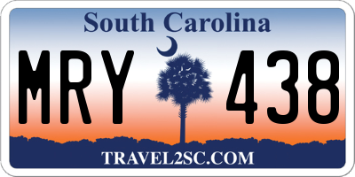 SC license plate MRY438