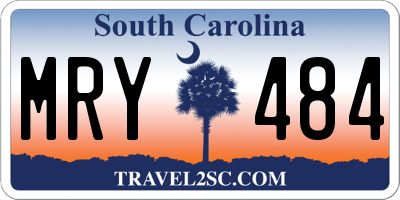 SC license plate MRY484