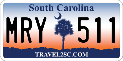 SC license plate MRY511