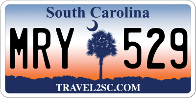 SC license plate MRY529