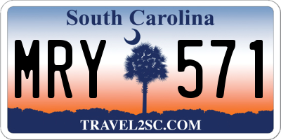 SC license plate MRY571