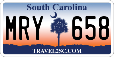 SC license plate MRY658