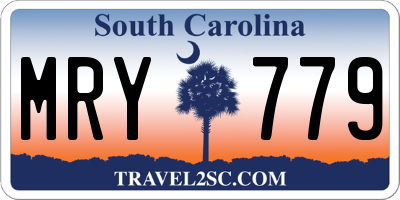 SC license plate MRY779