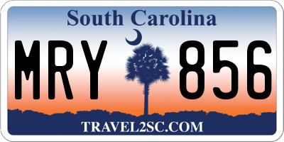 SC license plate MRY856