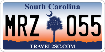 SC license plate MRZ055