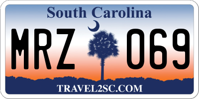 SC license plate MRZ069